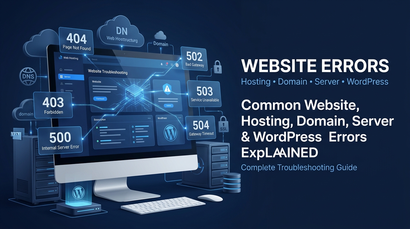 Common Website, Hosting, Server and WordPress Errors